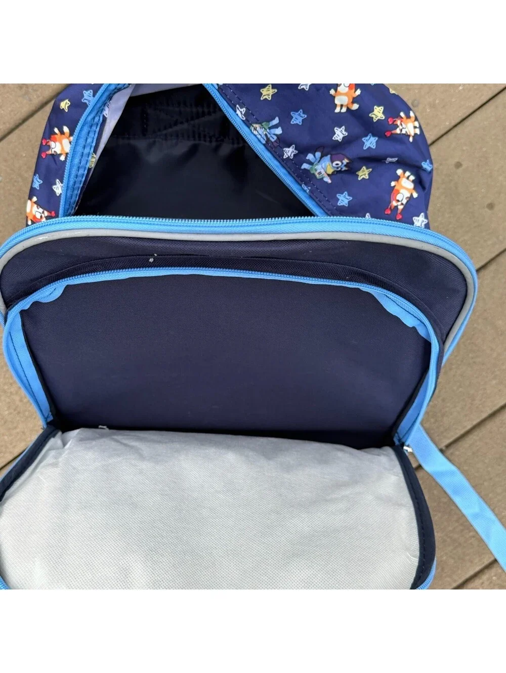 Bluey Backpack Book Bag 17” Kids School Senior Year Character Backpack Blue